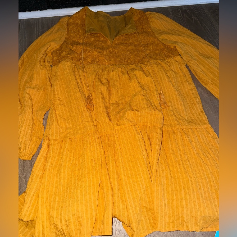 Cupshe Mustard Yellow Dress